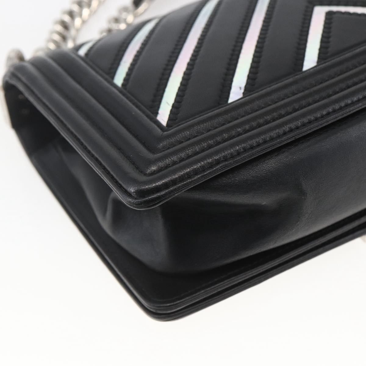 Chanel Chanel Boy Flap Chevron Lambskin with Holographic PVC Size ONE SIZE - 11 Thumbnail