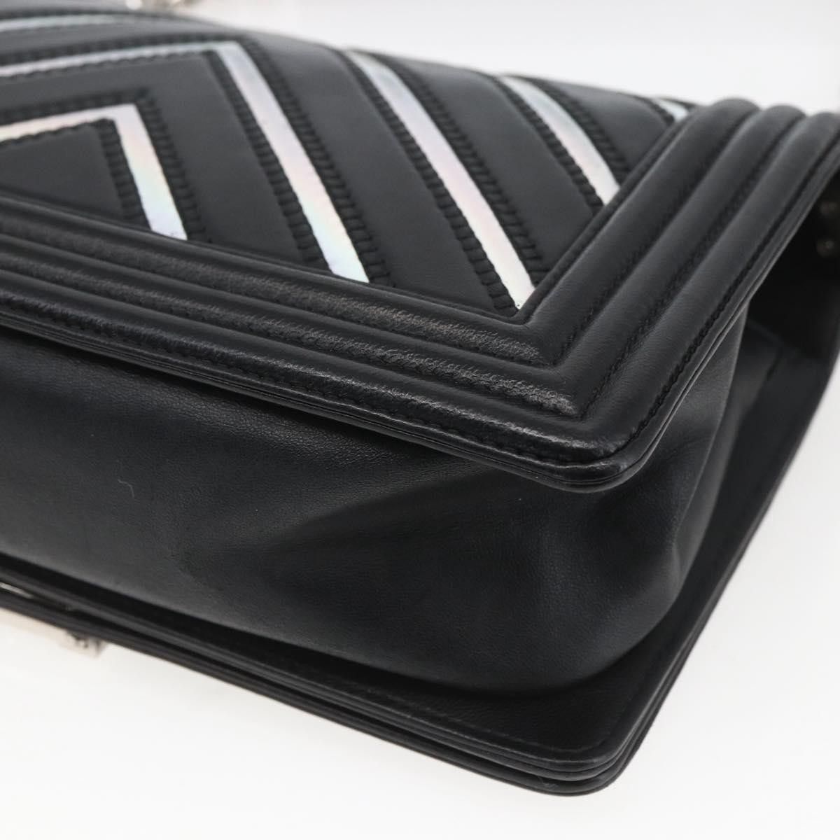 Chanel Chanel Boy Flap Chevron Lambskin with Holographic PVC Size ONE SIZE - 12 Thumbnail