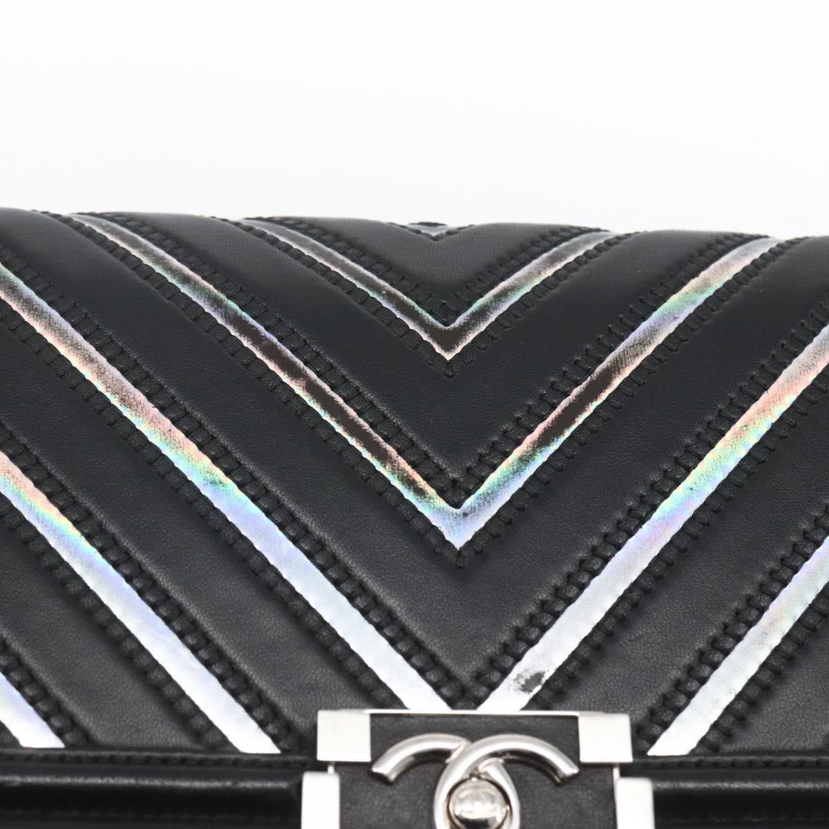 Chanel Chanel Boy Flap Chevron Lambskin with Holographic PVC Size ONE SIZE - 15 Thumbnail