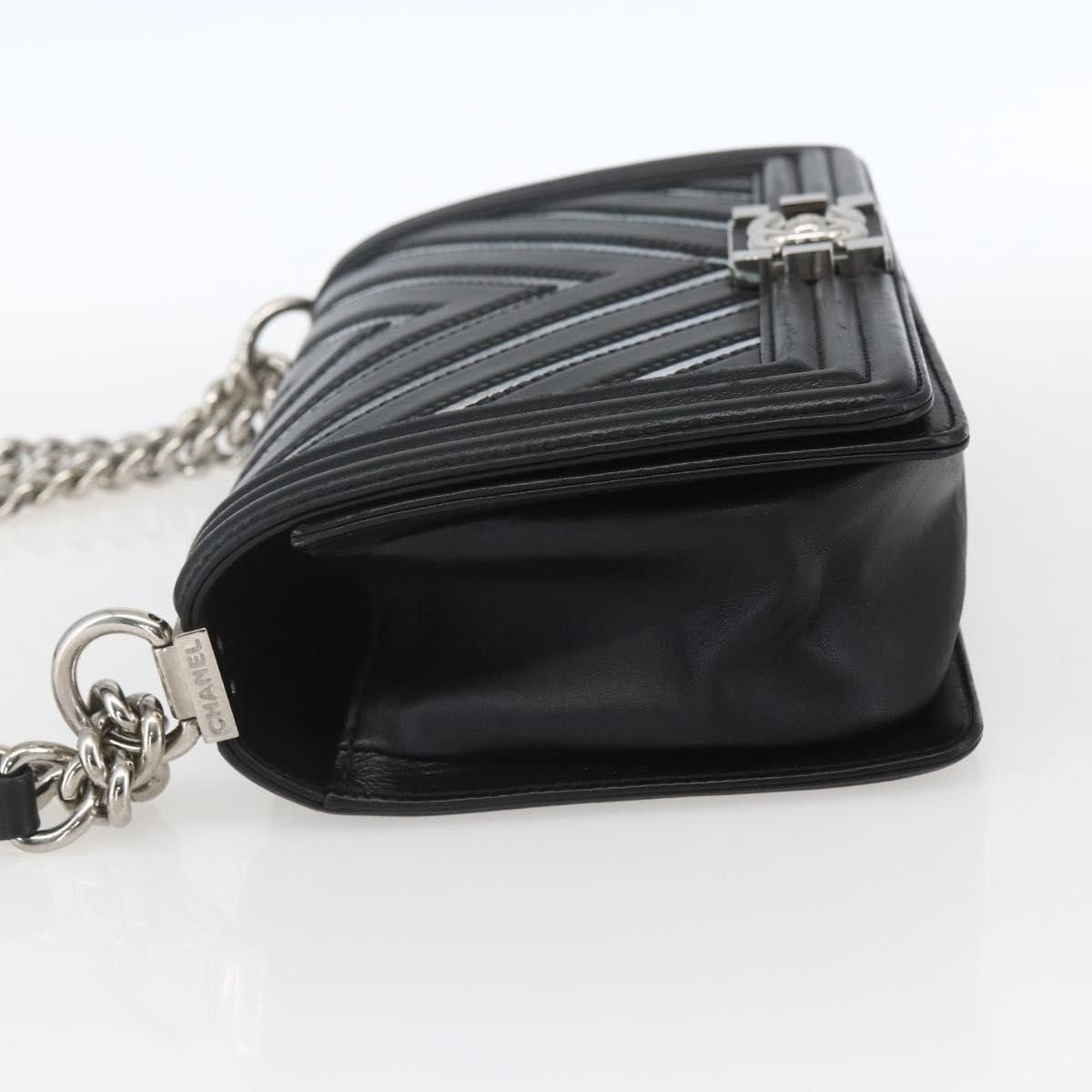 Chanel Chanel Boy Flap Chevron Lambskin with Holographic PVC Size ONE SIZE - 3 Thumbnail