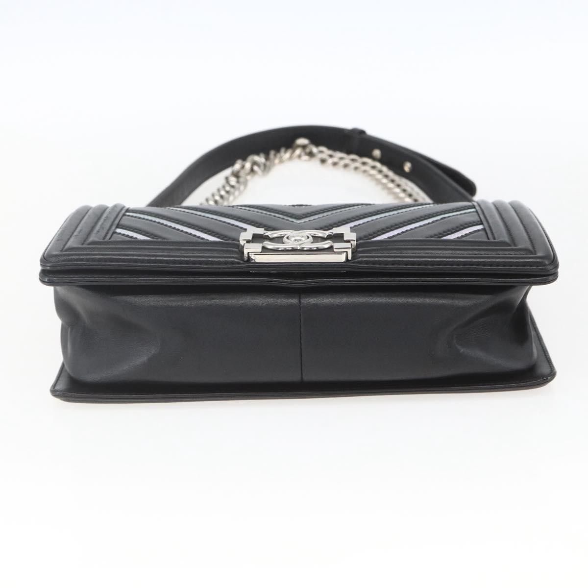 Chanel Chanel Boy Flap Chevron Lambskin with Holographic PVC Size ONE SIZE - 17 Thumbnail