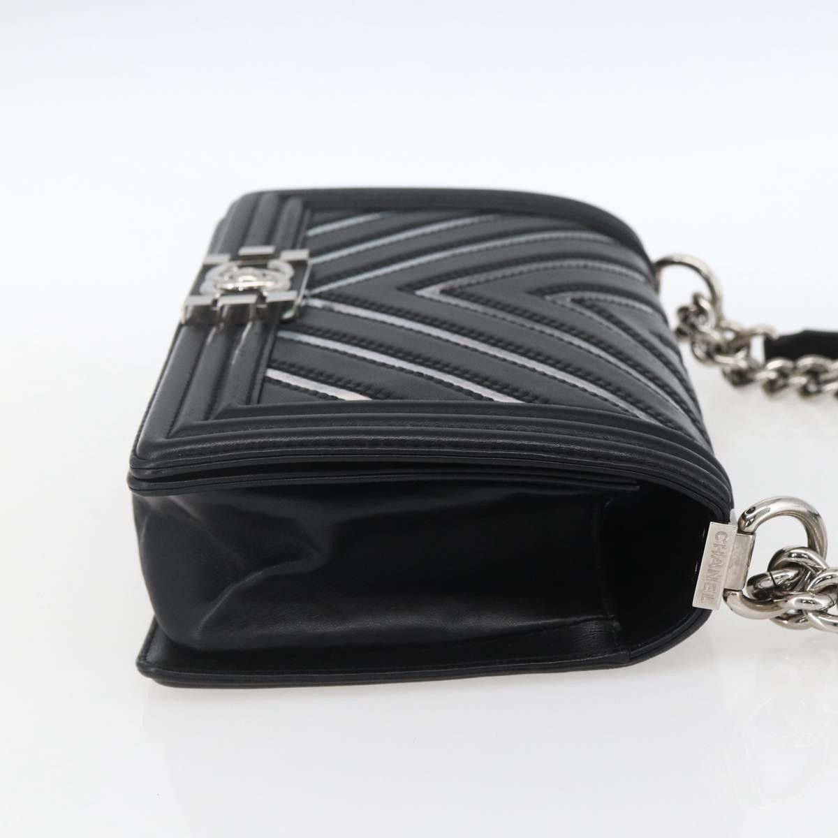 Chanel Chanel Boy Flap Chevron Lambskin with Holographic PVC Size ONE SIZE - 4 Thumbnail