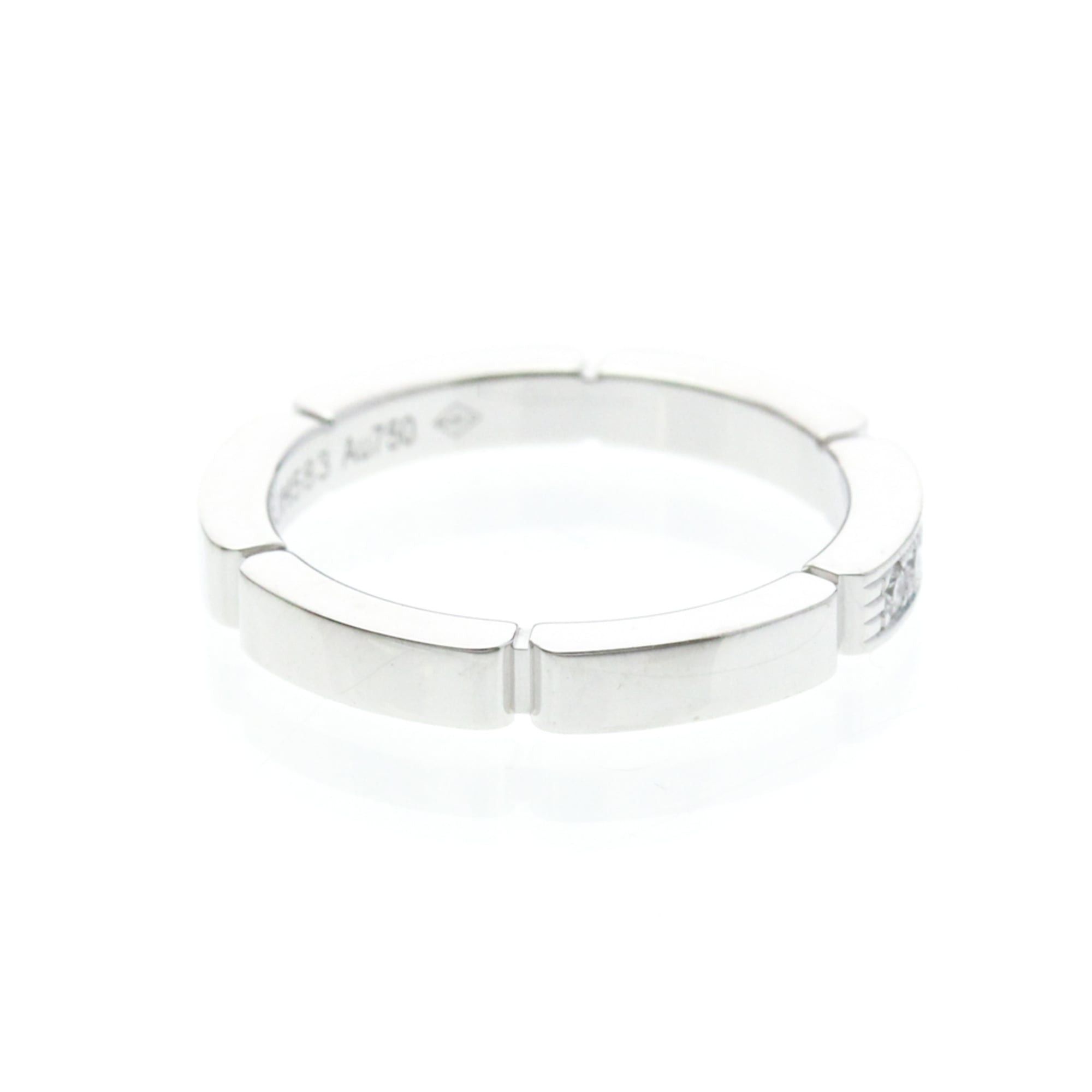 Cartier Cartier Maillon Panthere Band 18K White Gold with 4 Diamonds Size ONE SIZE - 4 Thumbnail