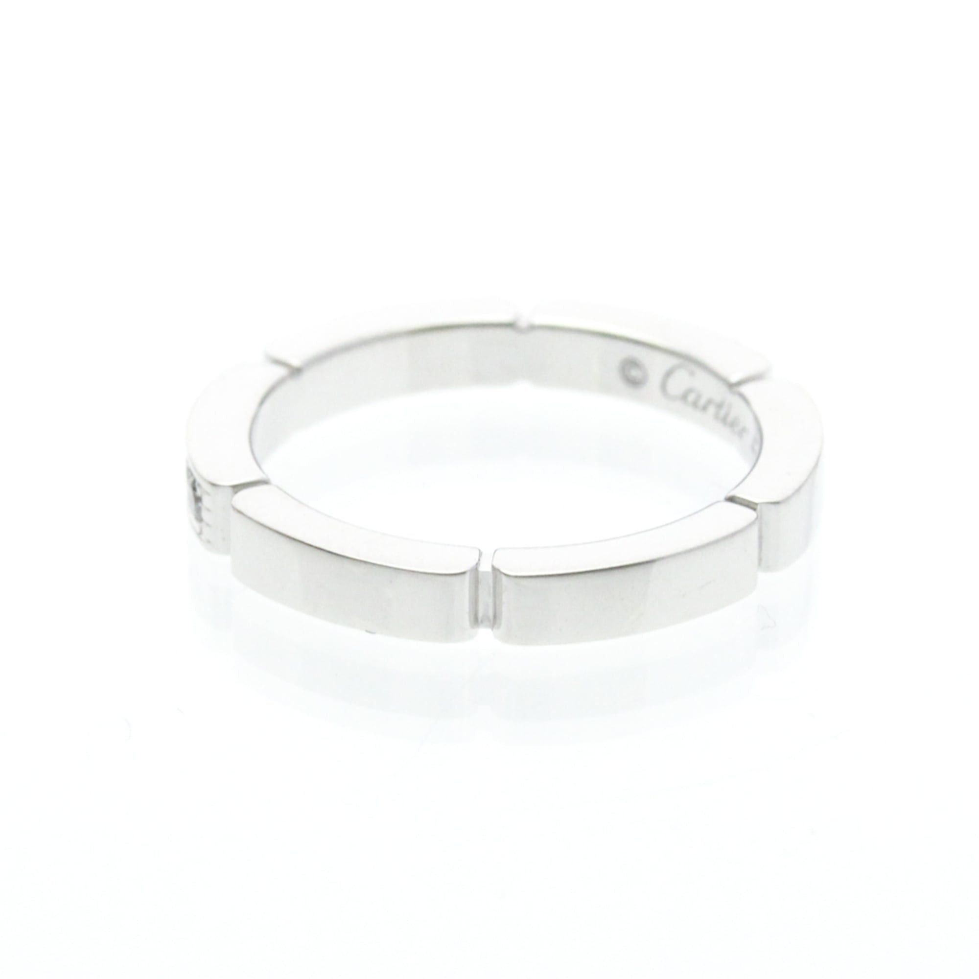 Cartier Cartier Maillon Panthere Band 18K White Gold with 4 Diamonds Size ONE SIZE - 2 Thumbnail