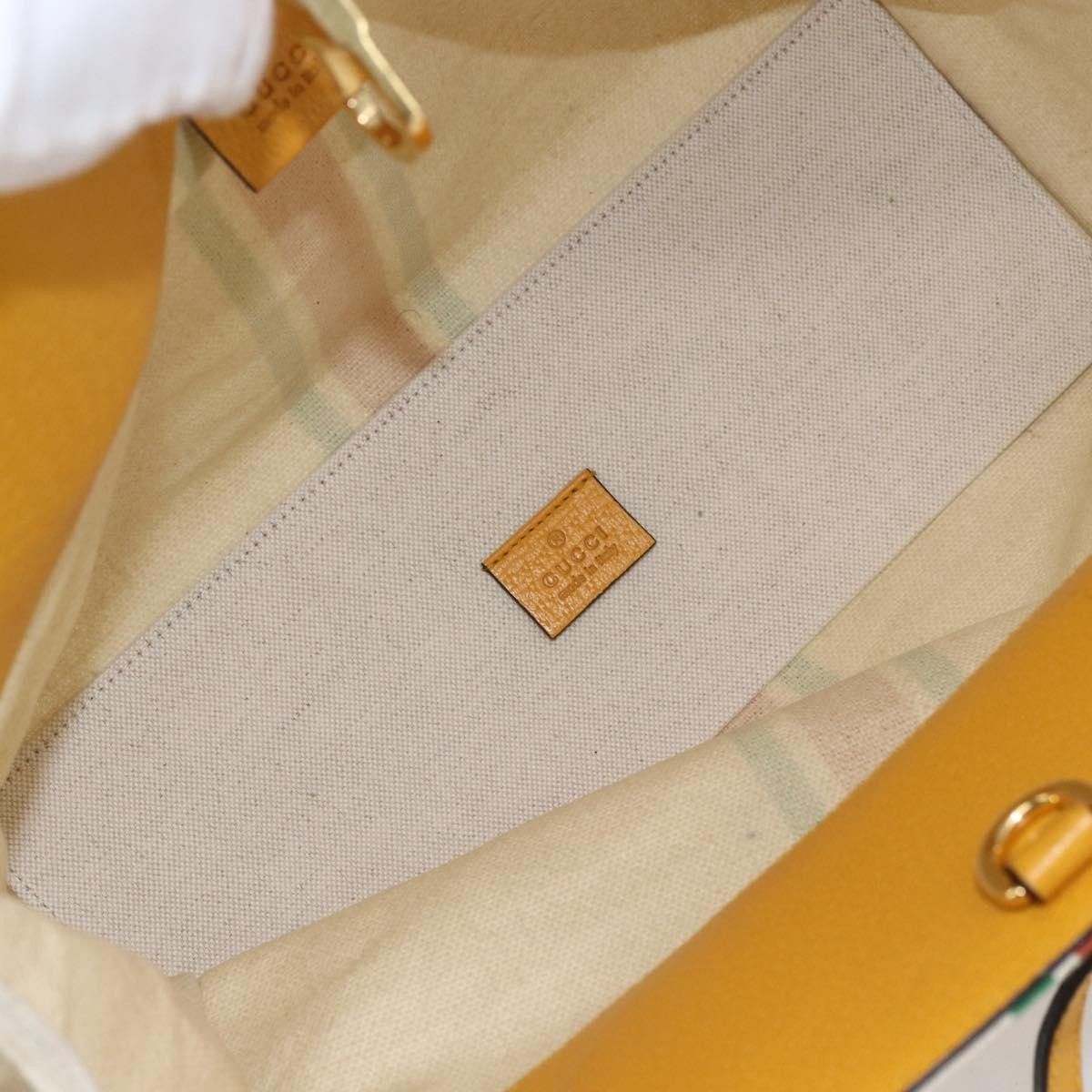 Gucci Gucci Foldable Web Tote Canvas with Leather Size ONE SIZE - 5 Thumbnail