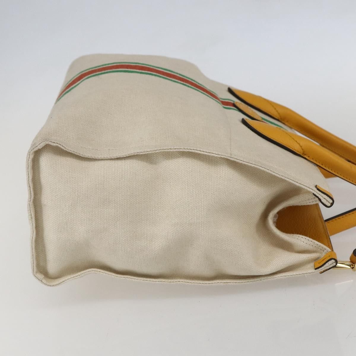 Gucci Gucci Foldable Web Tote Canvas with Leather Size ONE SIZE - 4 Thumbnail