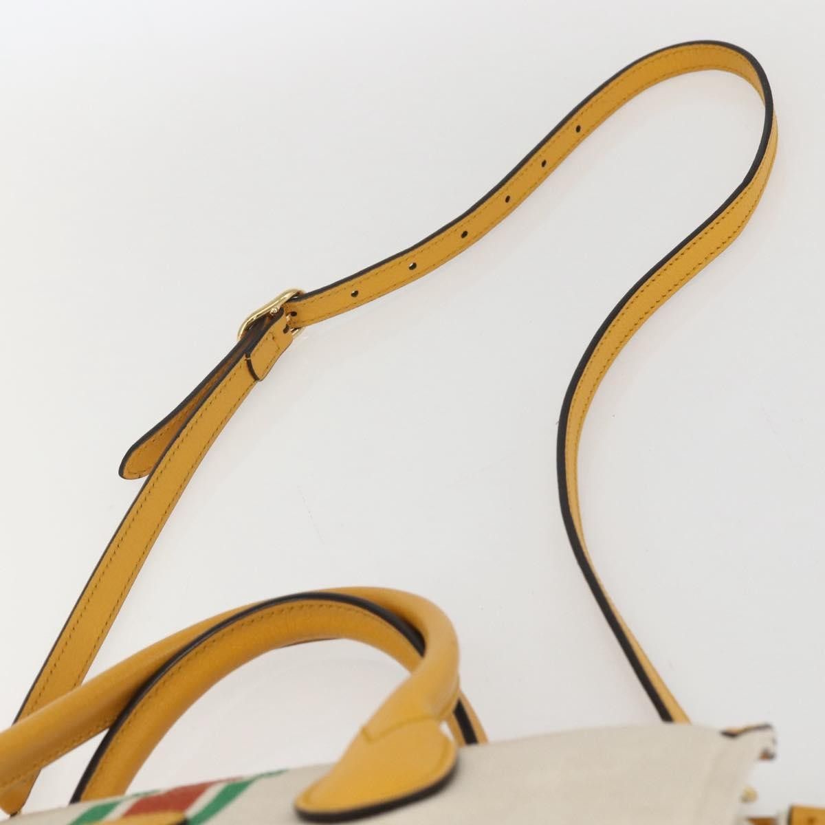 Gucci Gucci Foldable Web Tote Canvas with Leather Size ONE SIZE - 15 Thumbnail