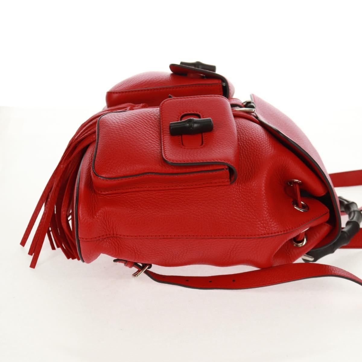 Gucci Gucci Bamboo Tassel Backpack Leather Size ONE SIZE - 3 Thumbnail