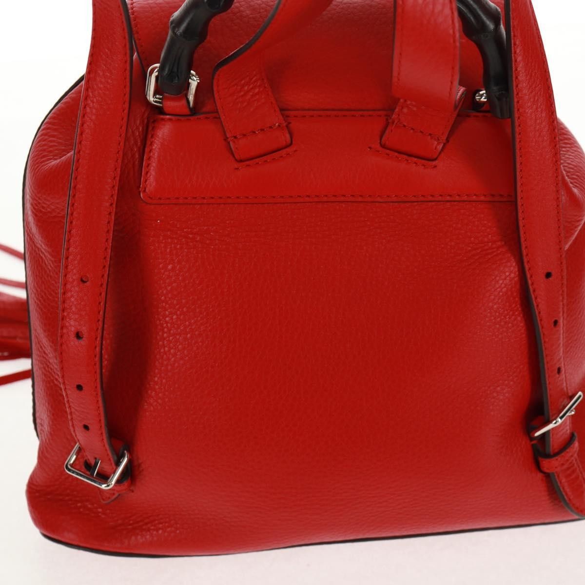 Gucci Gucci Bamboo Tassel Backpack Leather Size ONE SIZE - 19 Thumbnail