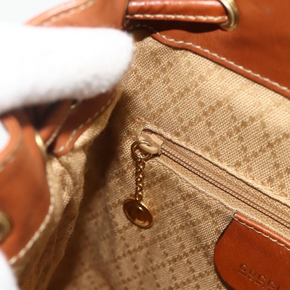 Gucci Gucci Vintage Bamboo Backpack Leather Size ONE SIZE - 22 Thumbnail