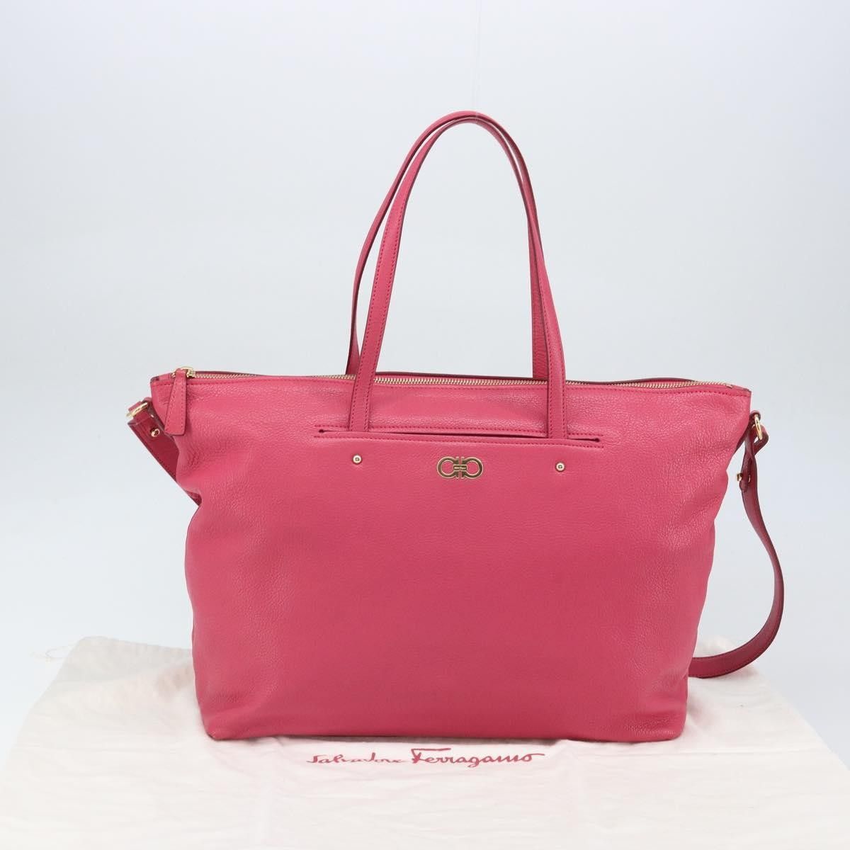 Salvatore Ferragamo Salvatore Ferragamo Gancini Tote Leather Size ONE SIZE - 14 Thumbnail