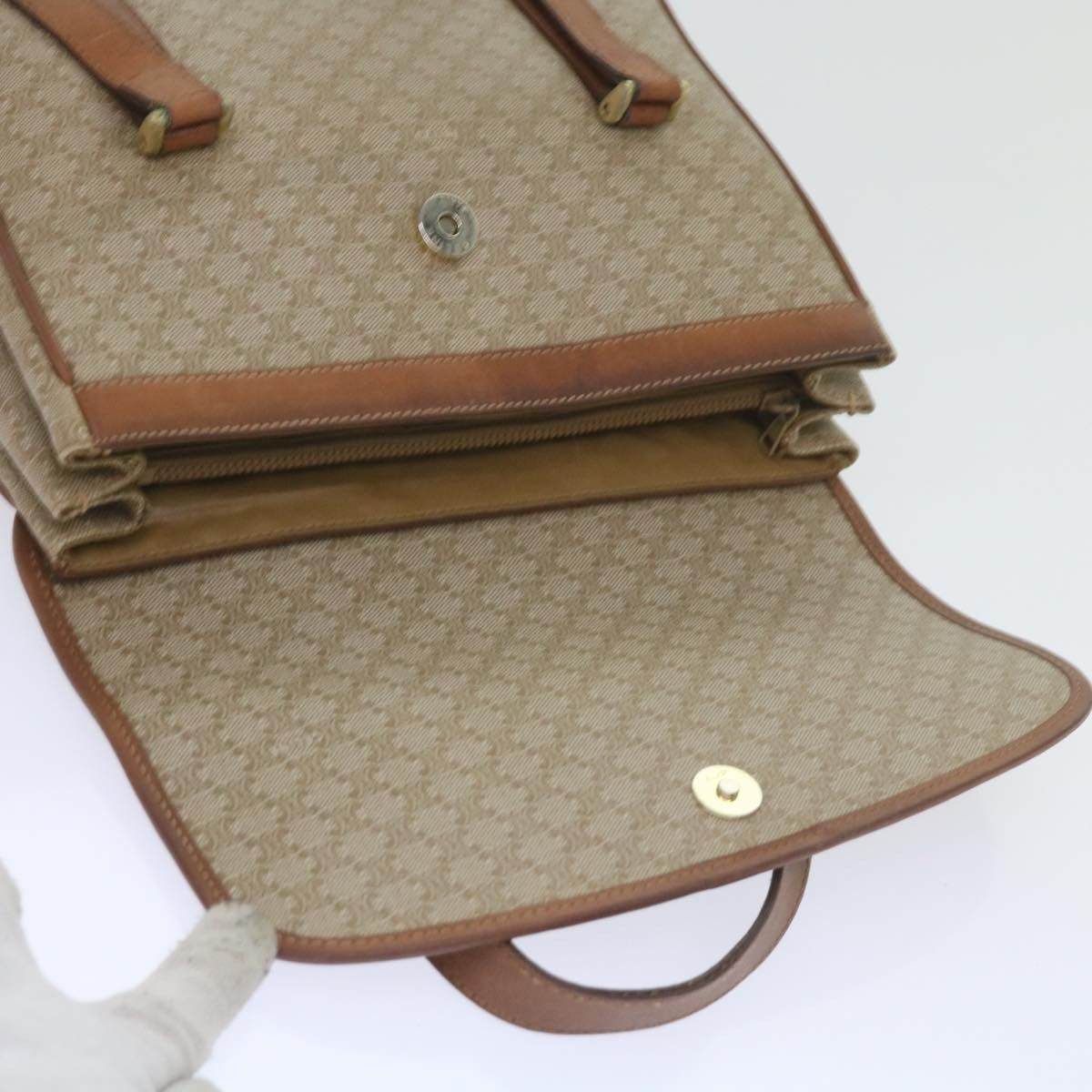 Celine Celine Vintage Macadam Canvas and Leather Size ONE SIZE - 16 Thumbnail