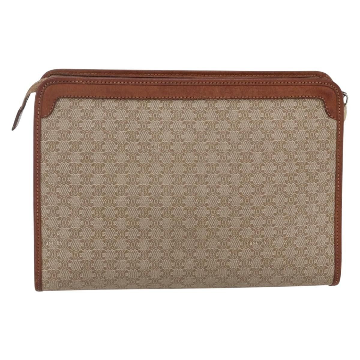 Celine Celine Macadam Pochette Canvas and Leather Size ONE SIZE - 2 Thumbnail