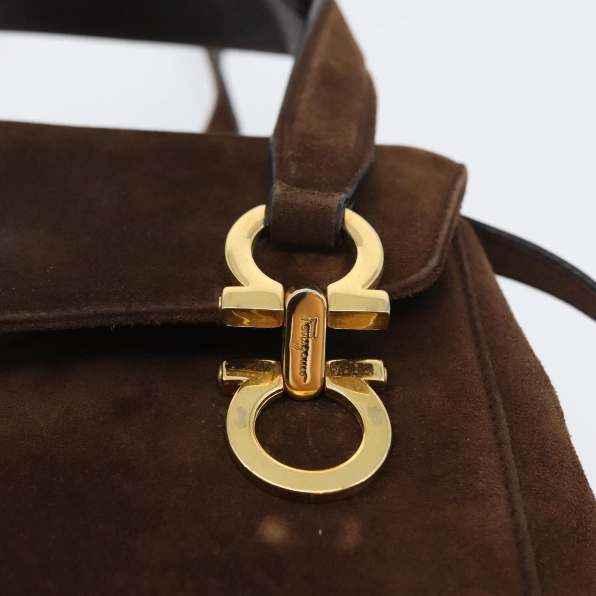 Salvatore Ferragamo Salvatore Ferragamo Gancini Suede Size ONE SIZE - 12 Thumbnail
