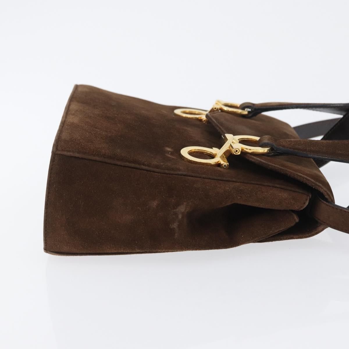 Salvatore Ferragamo Salvatore Ferragamo Gancini Suede Size ONE SIZE - 3 Thumbnail