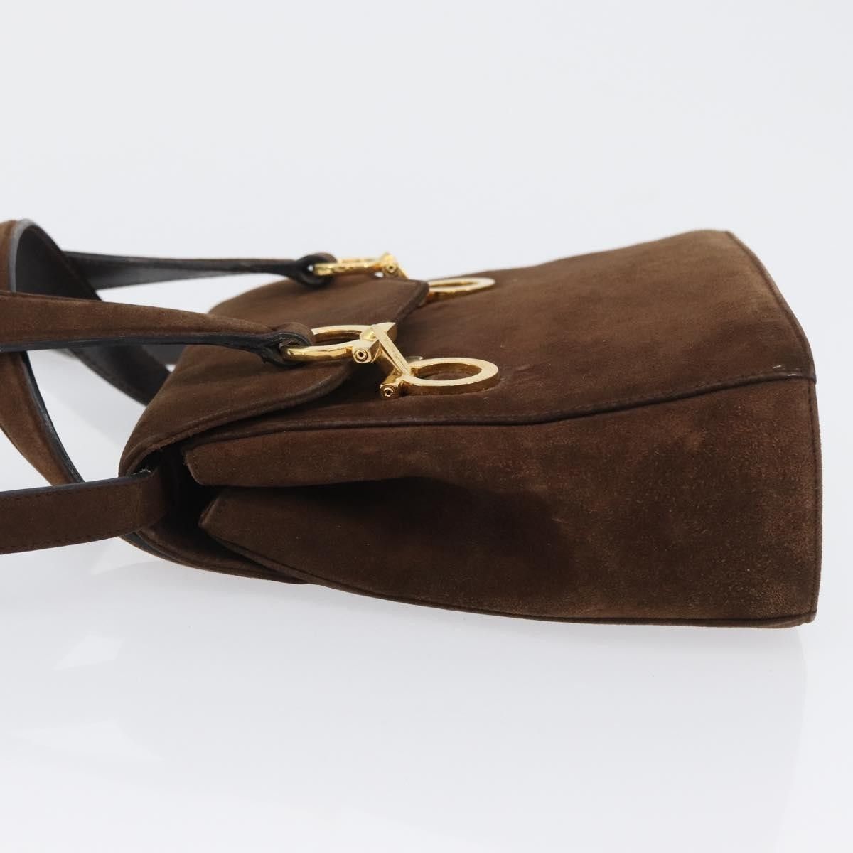 Salvatore Ferragamo Salvatore Ferragamo Gancini Suede Size ONE SIZE - 4 Thumbnail