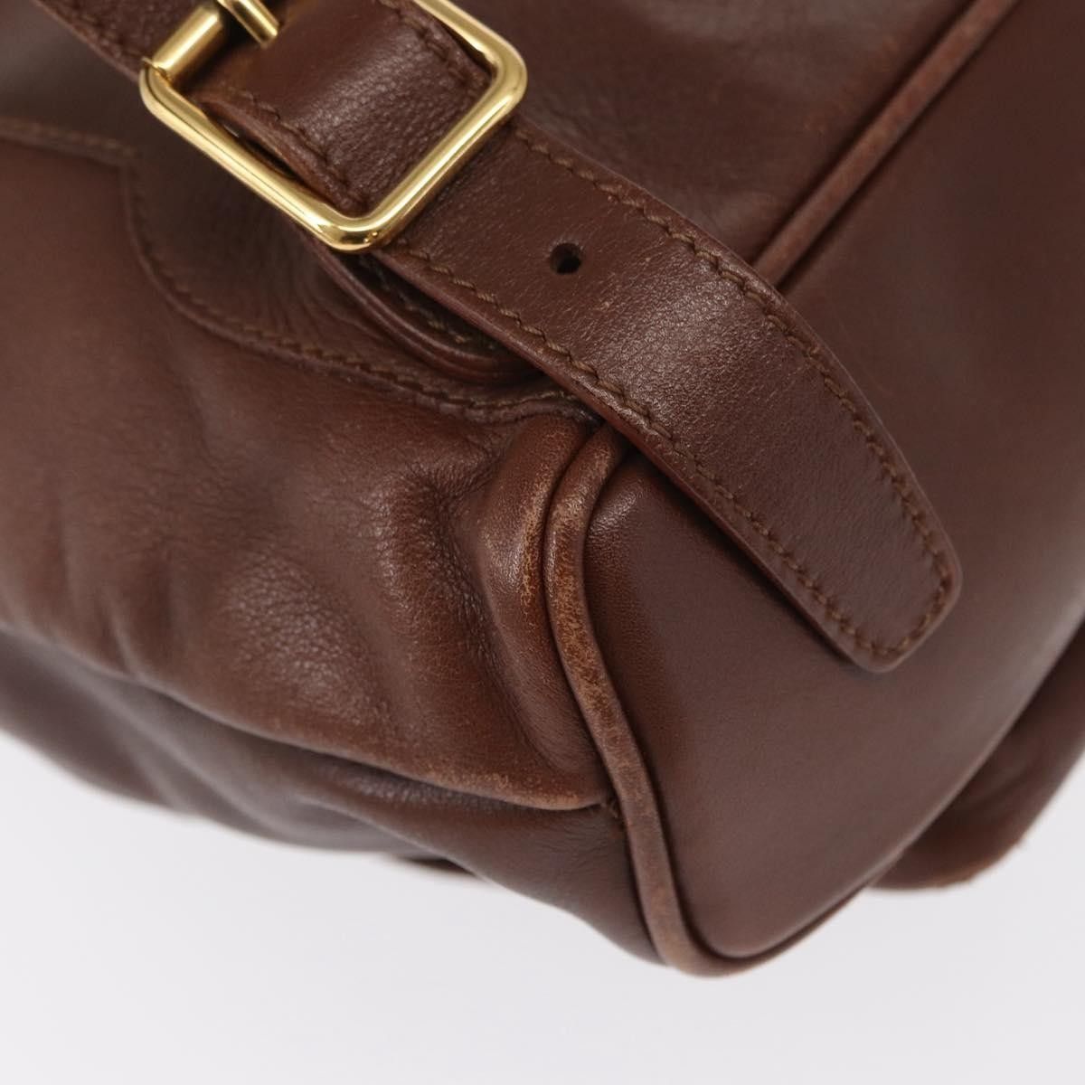 Gucci Gucci Vintage Bamboo Backpack Leather Size ONE SIZE - 9 Thumbnail