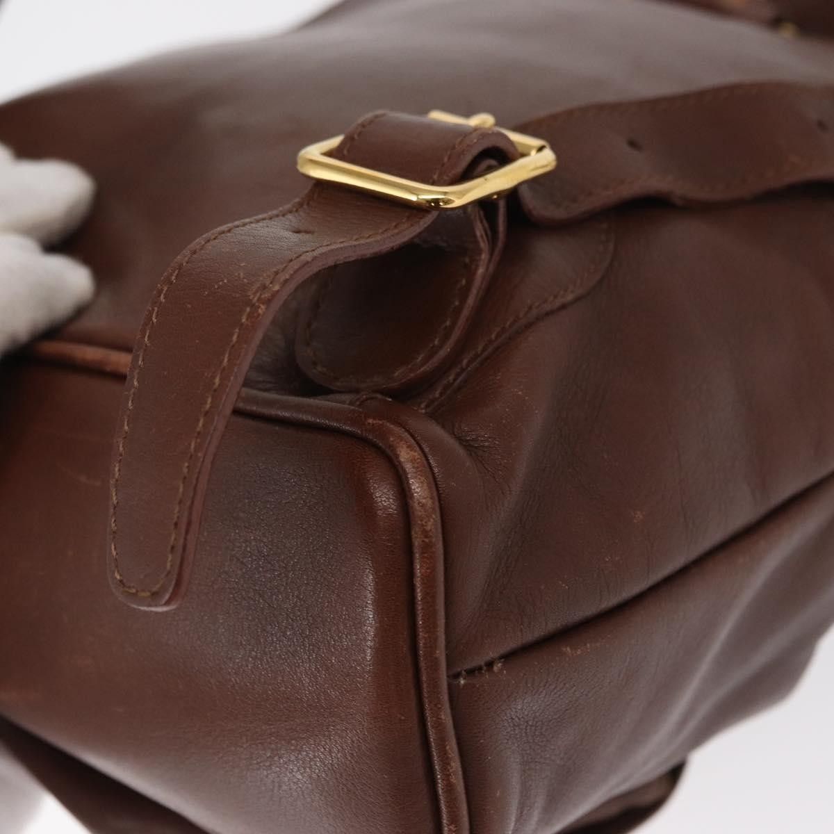 Gucci Gucci Vintage Bamboo Backpack Leather Size ONE SIZE - 8 Thumbnail
