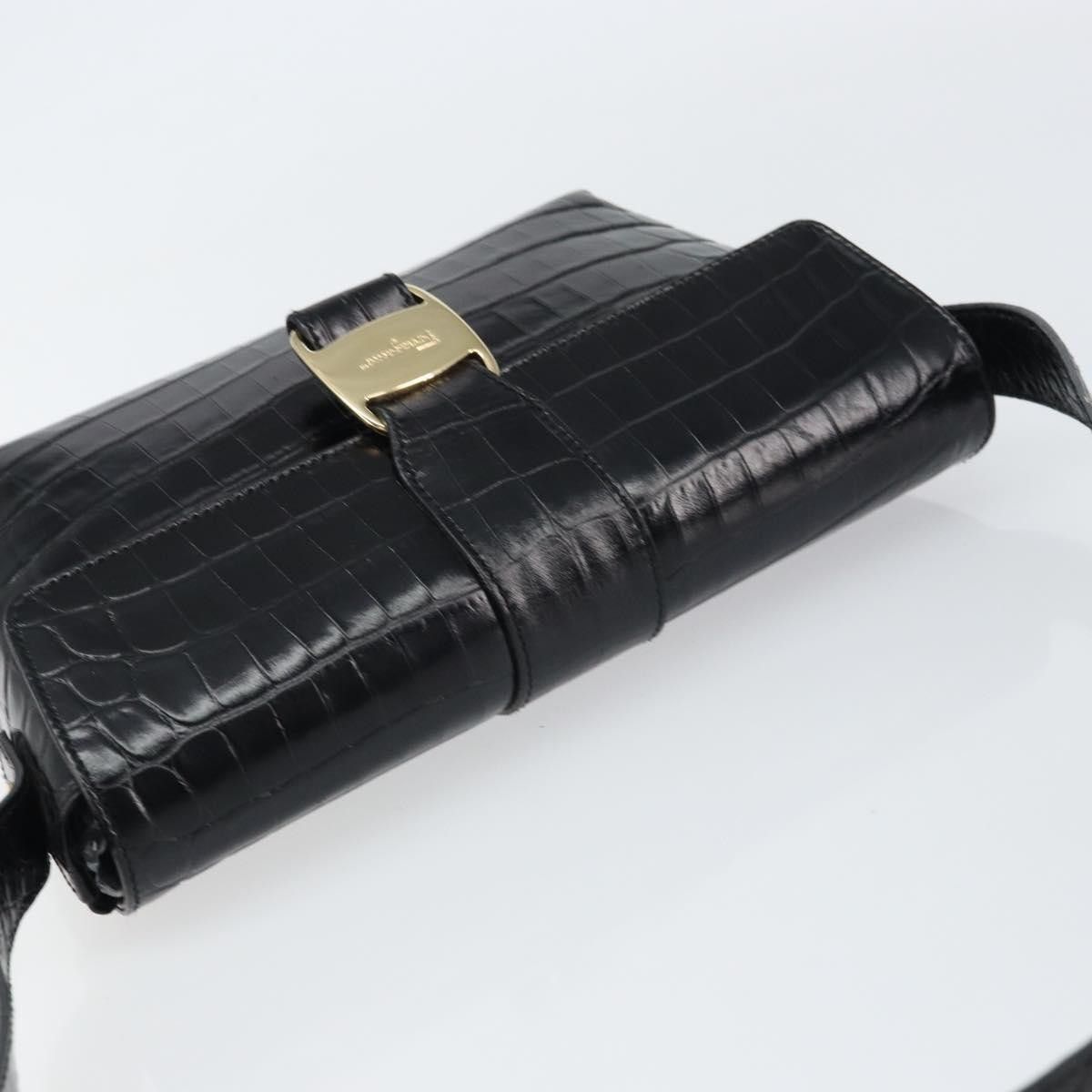 Salvatore Ferragamo Salvatore Ferragamo Vala Embossed Leather Size ONE SIZE - 15 Thumbnail