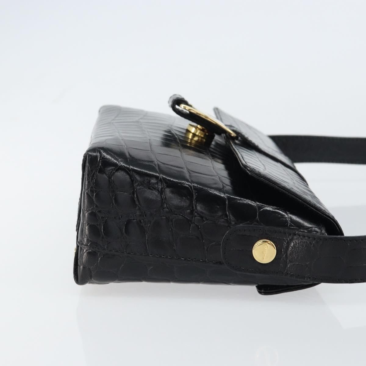 Salvatore Ferragamo Salvatore Ferragamo Vala Embossed Leather Size ONE SIZE - 3 Thumbnail