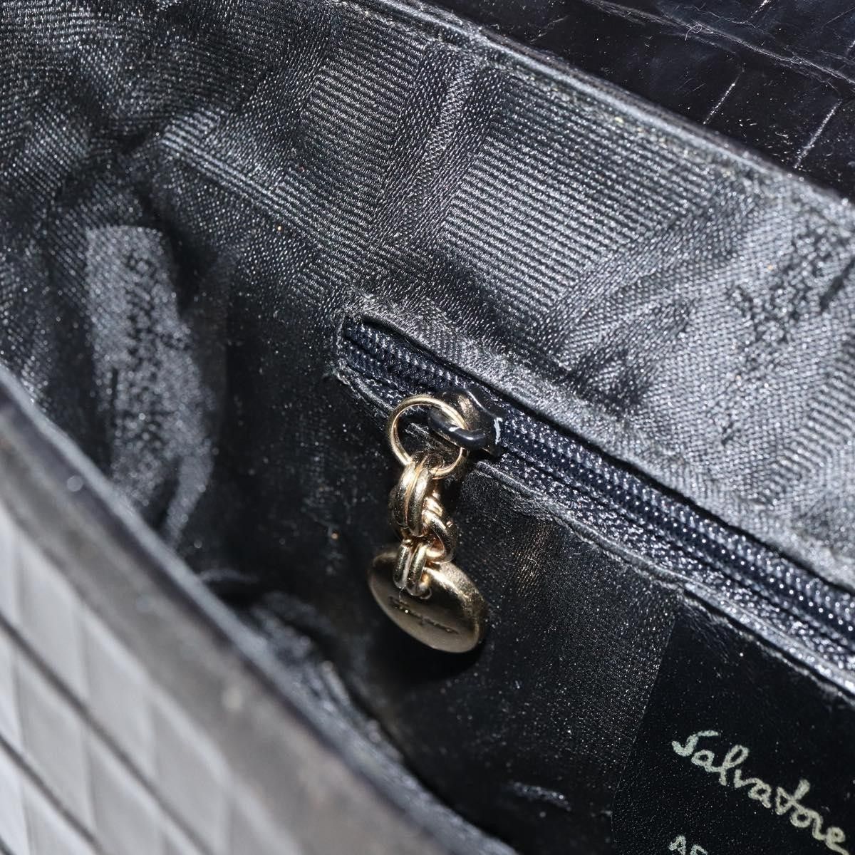 Salvatore Ferragamo Salvatore Ferragamo Vala Embossed Leather Size ONE SIZE - 21 Thumbnail