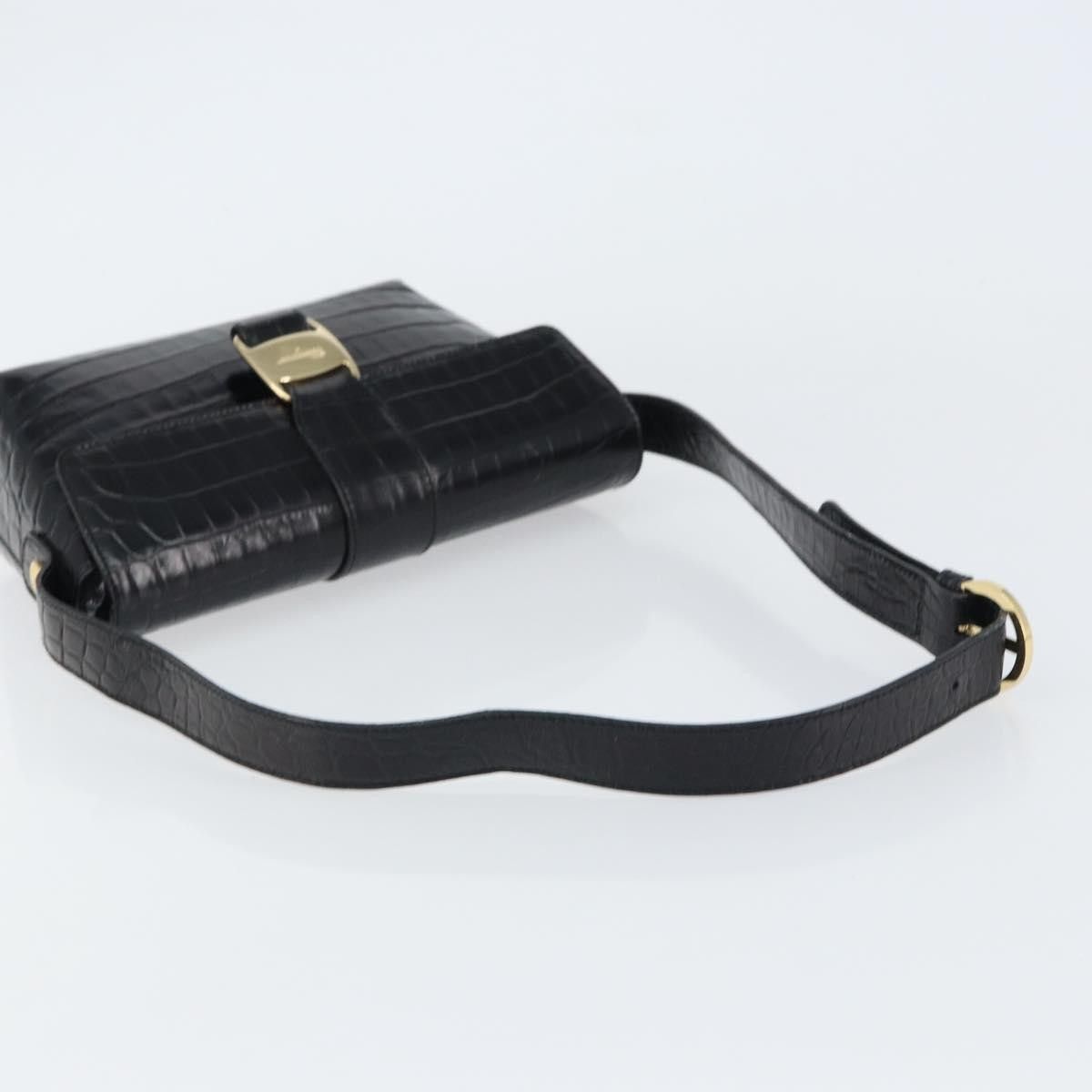 Salvatore Ferragamo Salvatore Ferragamo Vala Embossed Leather Size ONE SIZE - 7 Thumbnail