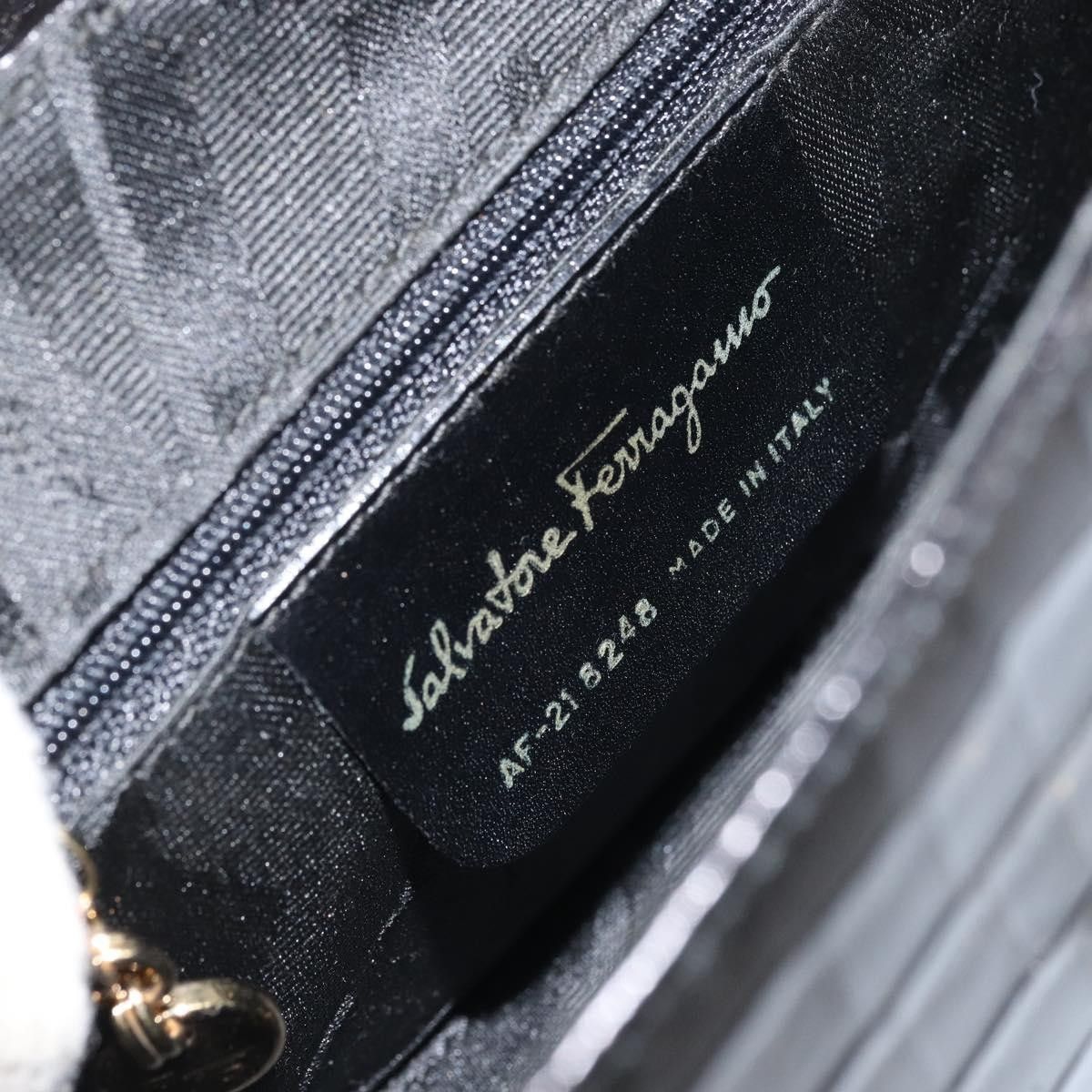 Salvatore Ferragamo Salvatore Ferragamo Vala Embossed Leather Size ONE SIZE - 6 Thumbnail