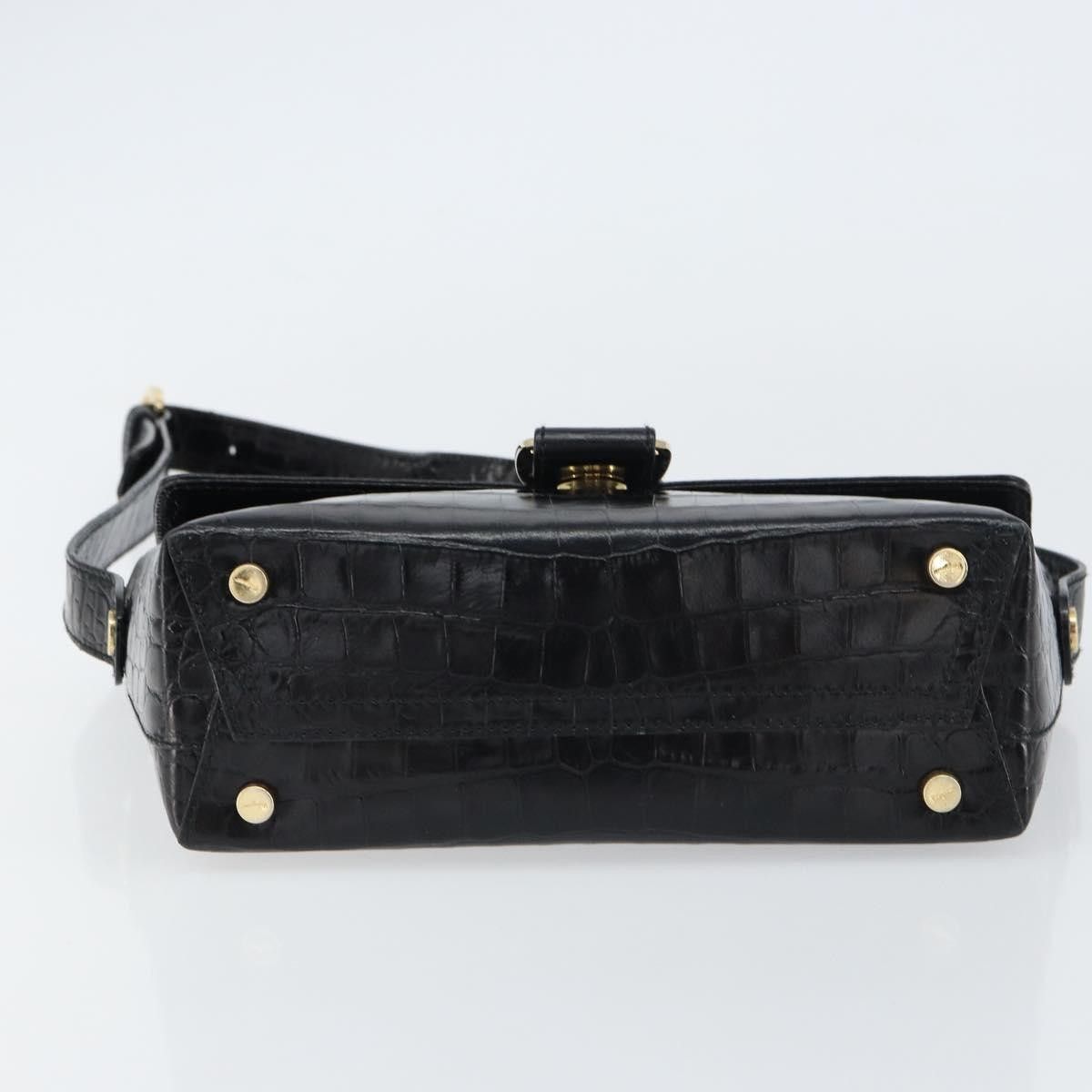 Salvatore Ferragamo Salvatore Ferragamo Vala Embossed Leather Size ONE SIZE - 14 Thumbnail