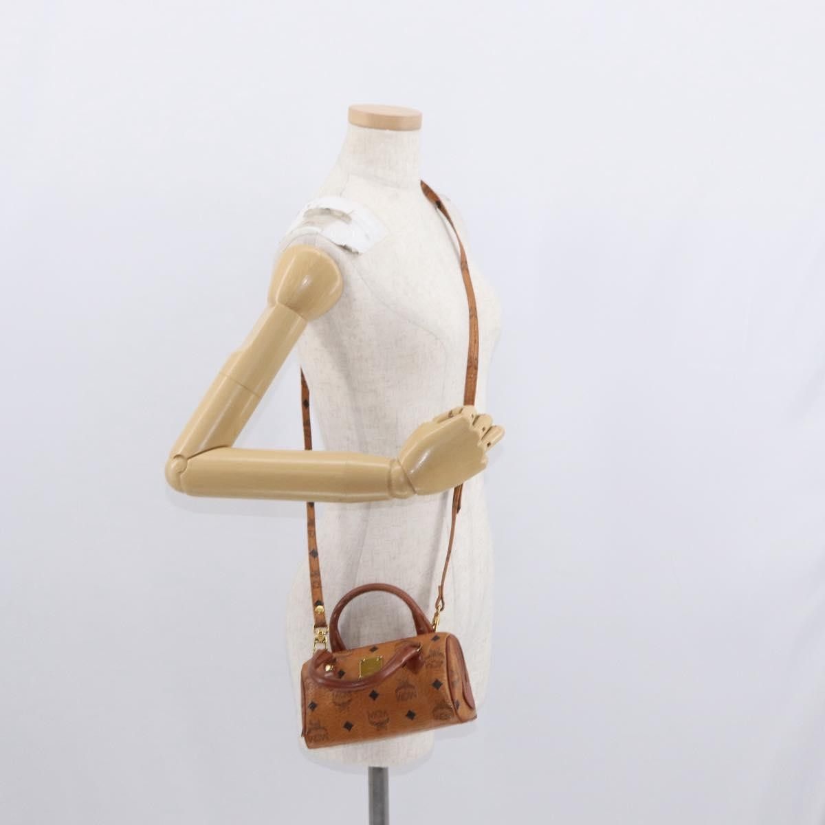 MCM MCM Visetos Handbag Canvas and Leather Size ONE SIZE - 12 Thumbnail