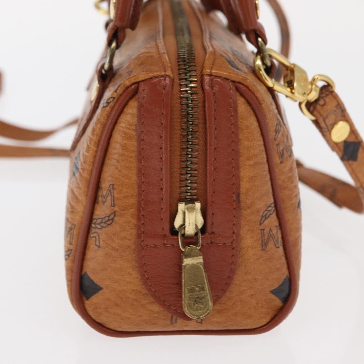 MCM MCM Visetos Handbag Canvas and Leather Size ONE SIZE - 4 Thumbnail