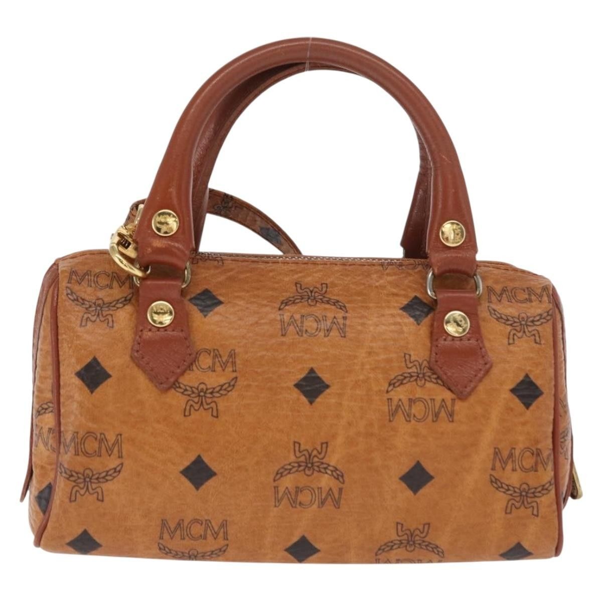MCM MCM Visetos Handbag Canvas and Leather Size ONE SIZE - 2 Thumbnail