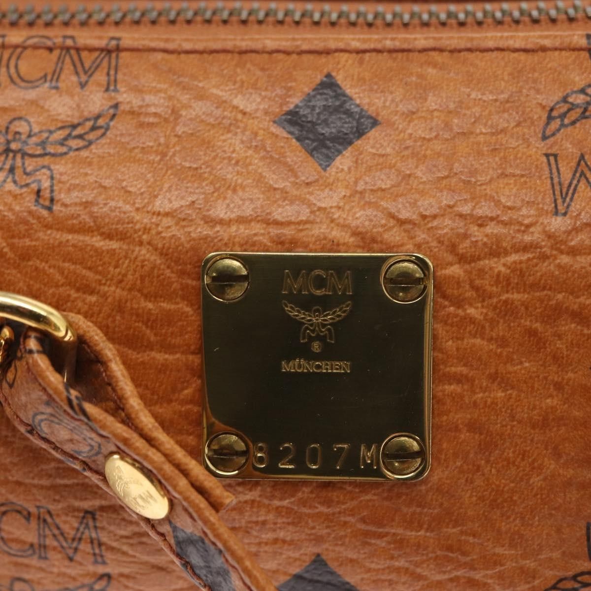 MCM MCM Visetos Handbag Canvas and Leather Size ONE SIZE - 6 Thumbnail