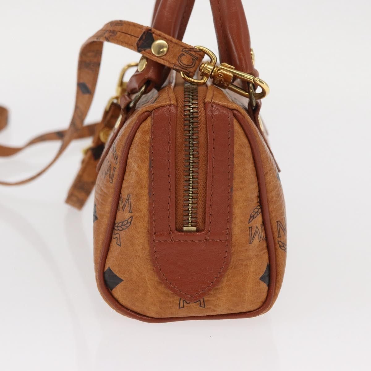 MCM MCM Visetos Handbag Canvas and Leather Size ONE SIZE - 3 Thumbnail