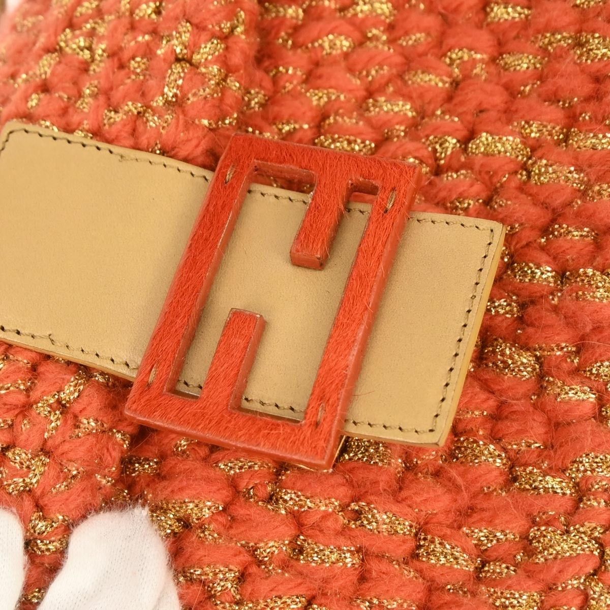 Fendi Fendi Baguette Bag Wool Size ONE SIZE - 3 Thumbnail