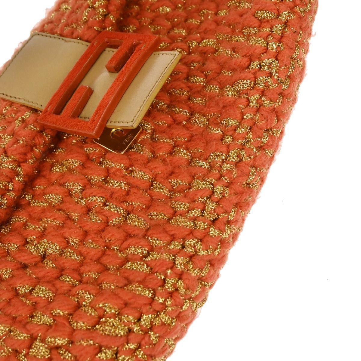 Fendi Fendi Baguette Bag Wool Size ONE SIZE - 5 Thumbnail