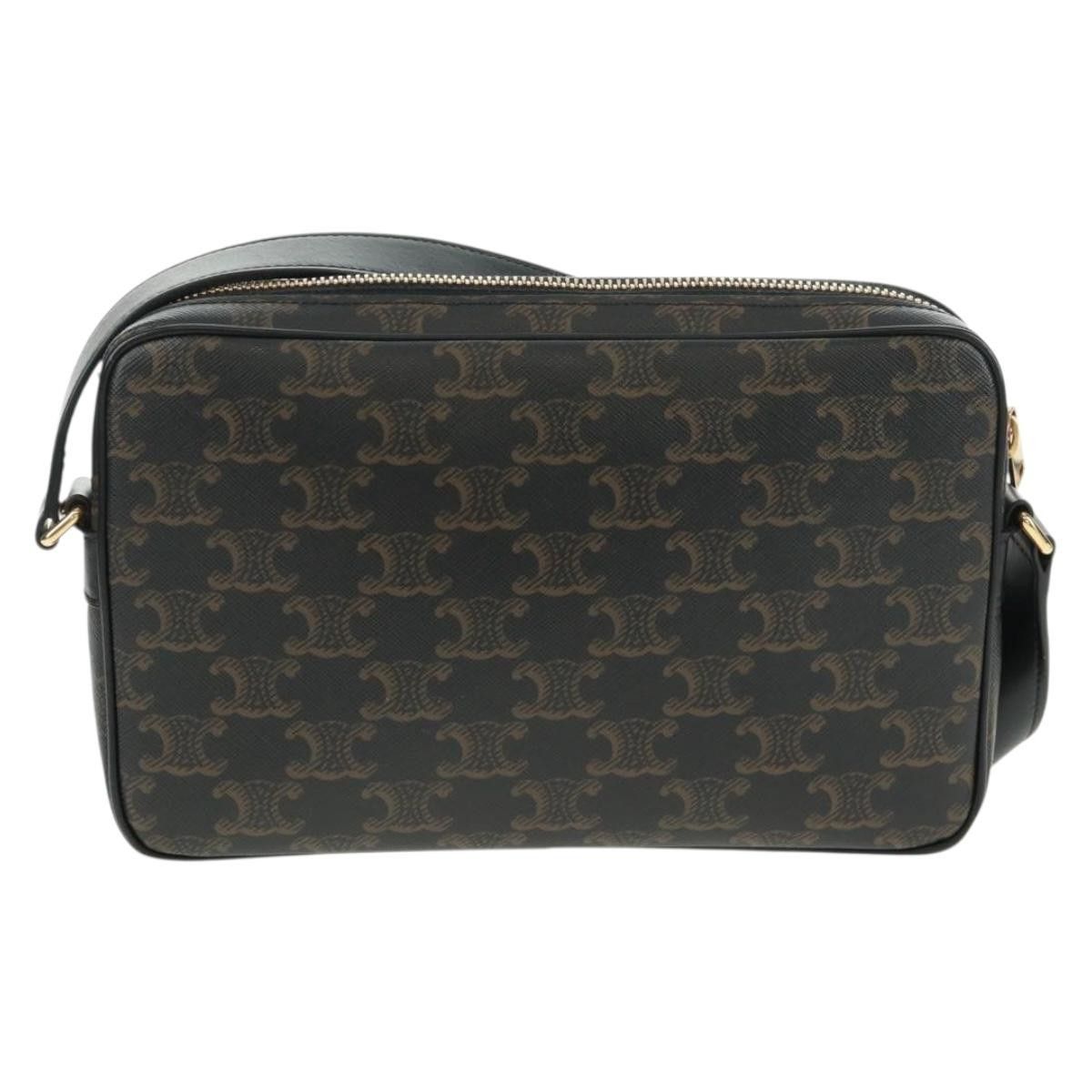 Celine Celine Logo Messenger Bag Triomphe Coated Canvas Size ONE SIZE - 2 Thumbnail