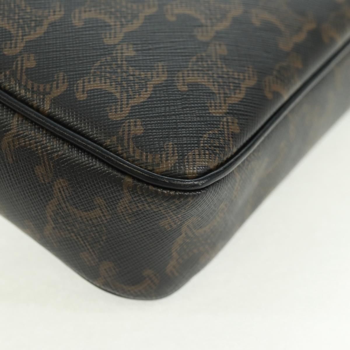 Celine Celine Logo Messenger Bag Triomphe Coated Canvas Size ONE SIZE - 12 Thumbnail