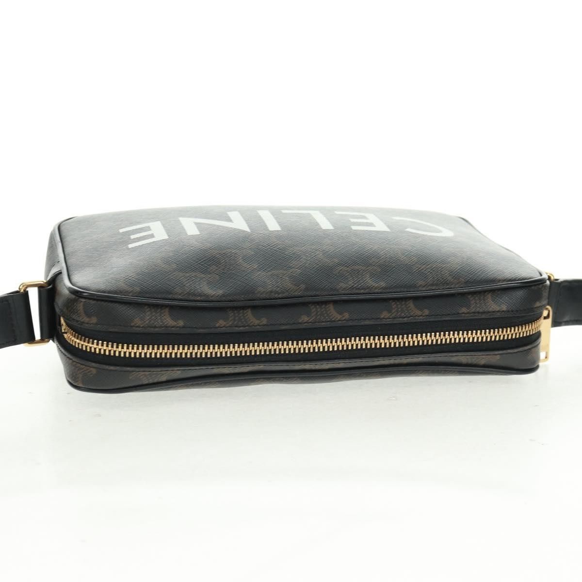 Celine Celine Logo Messenger Bag Triomphe Coated Canvas Size ONE SIZE - 19 Thumbnail