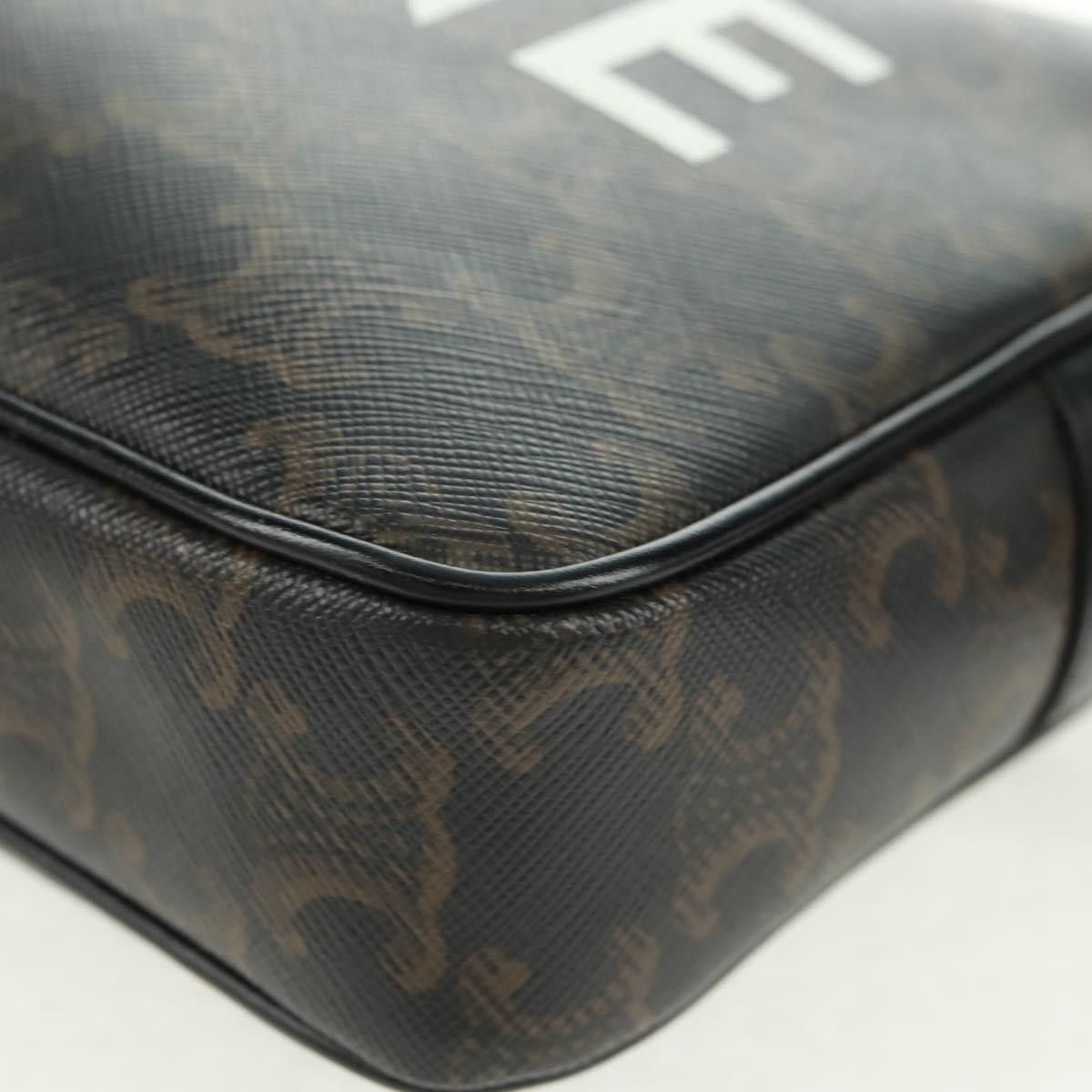 Celine Celine Logo Messenger Bag Triomphe Coated Canvas Size ONE SIZE - 11 Thumbnail