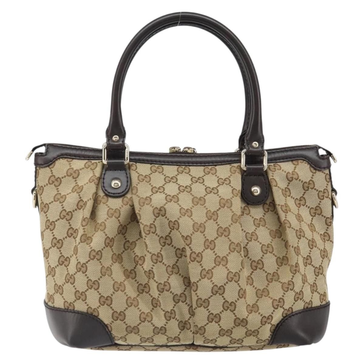 Gucci Gucci Sukey Top Handle Satchel GG Canvas with Leather Size ONE SIZE - 2 Thumbnail