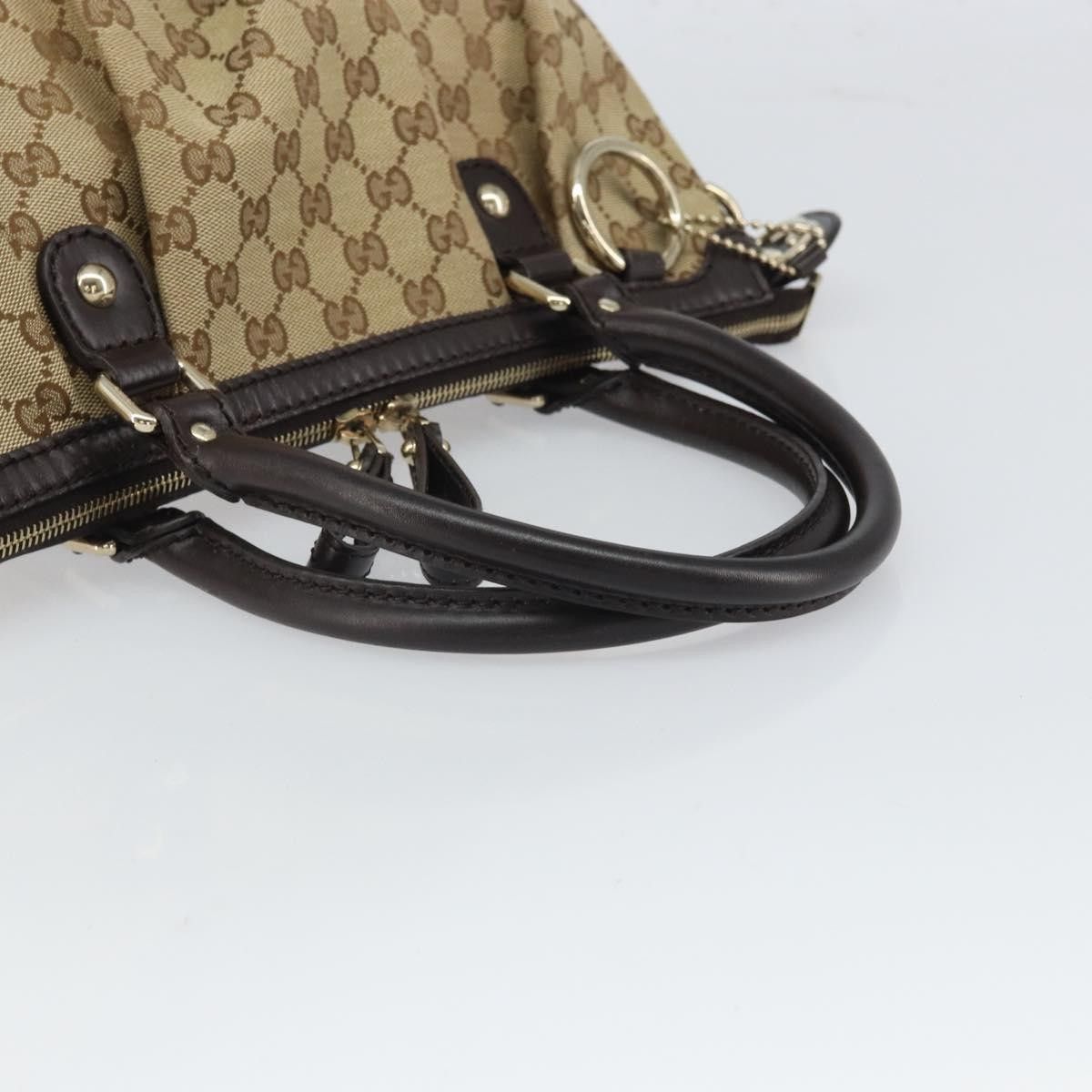 Gucci Gucci Sukey Top Handle Satchel GG Canvas with Leather Size ONE SIZE - 8 Thumbnail