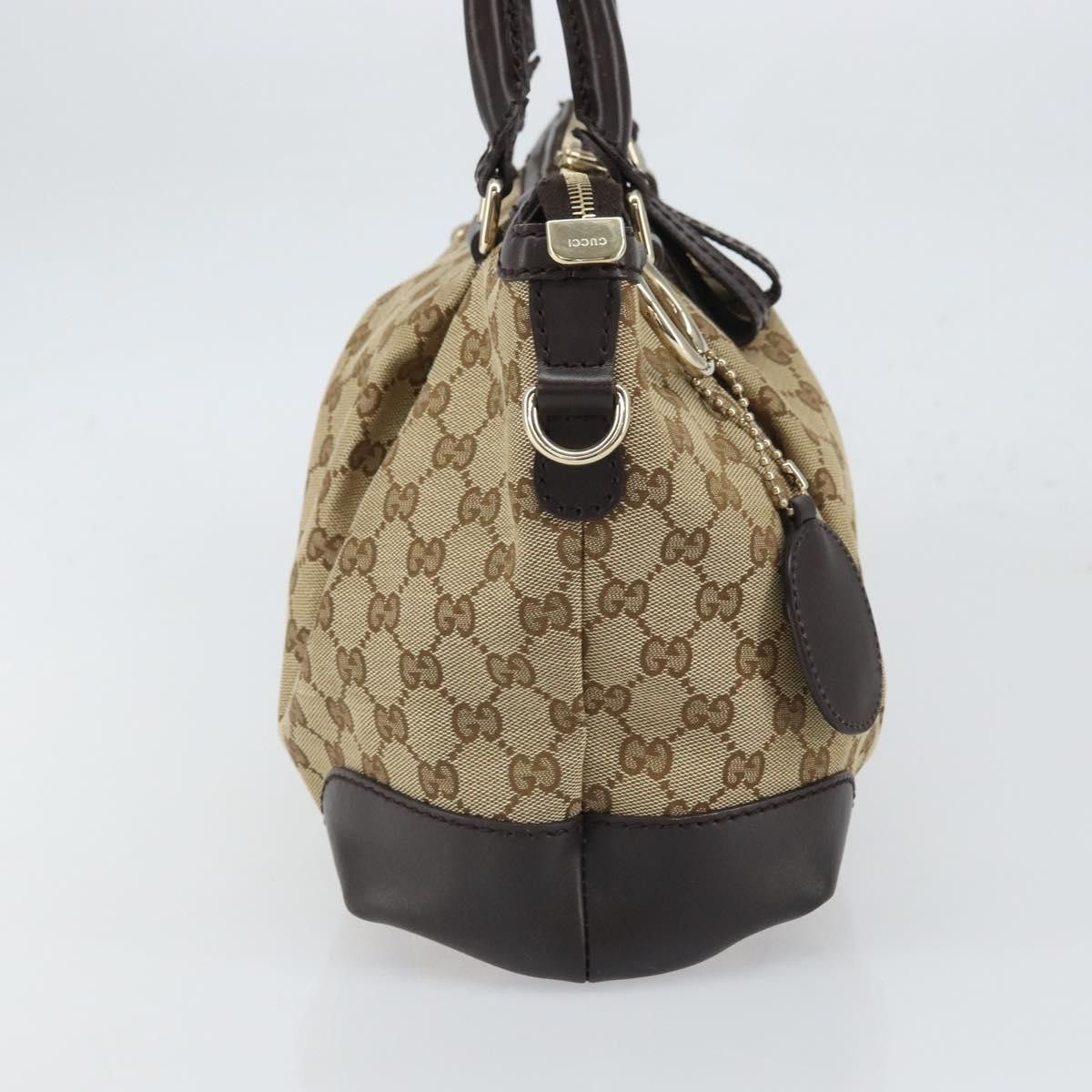 Gucci Gucci Sukey Top Handle Satchel GG Canvas with Leather Size ONE SIZE - 4 Thumbnail