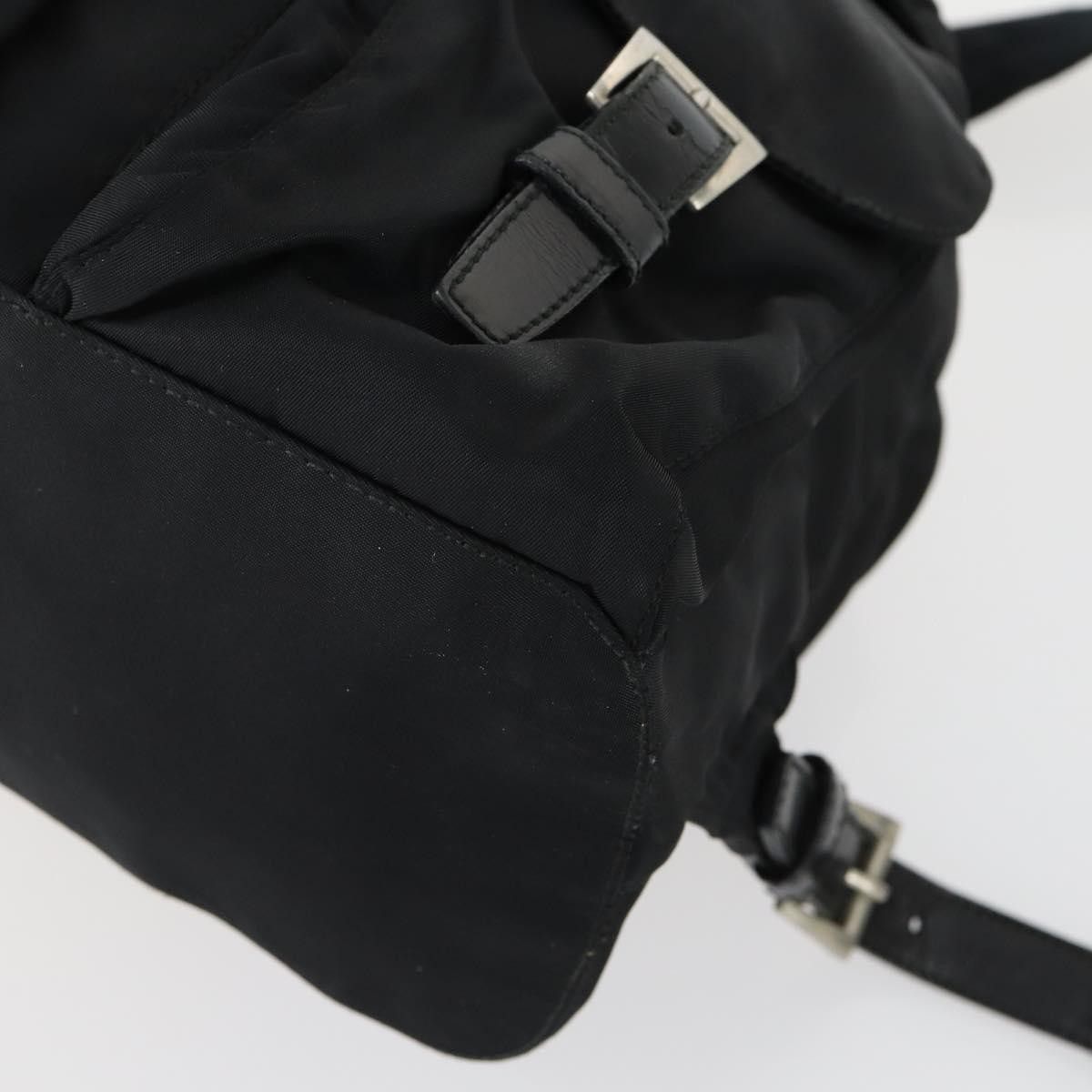 Prada Prada Vela Double Front Pocket Backpack Tessuto with Saffiano Leather Size ONE SIZE - 9 Thumbnail
