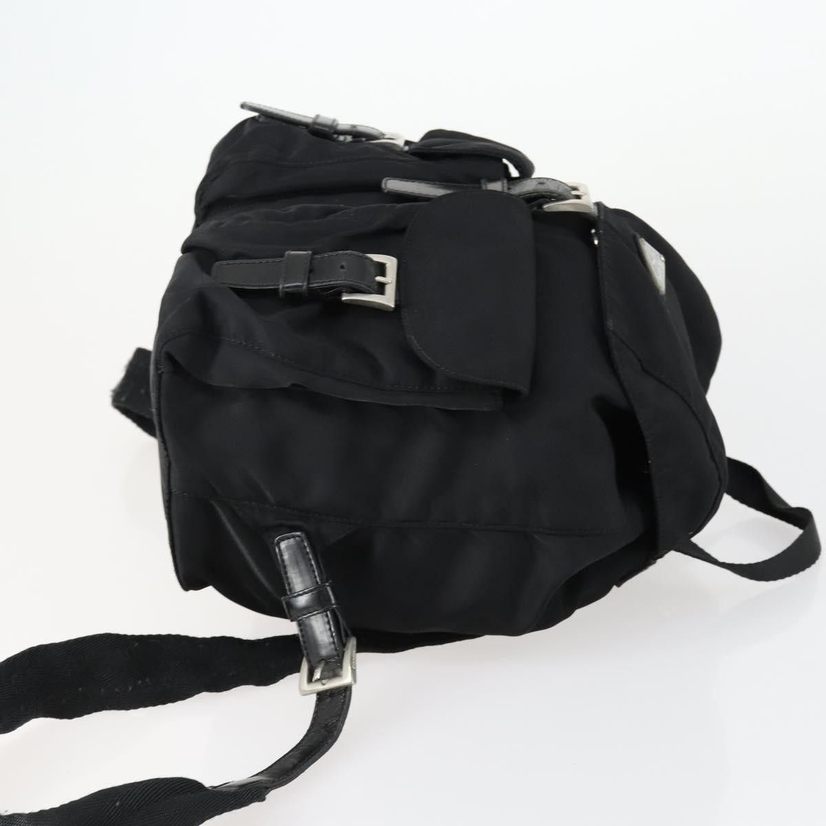 Prada Prada Vela Double Front Pocket Backpack Tessuto with Saffiano Leather Size ONE SIZE - 3 Thumbnail