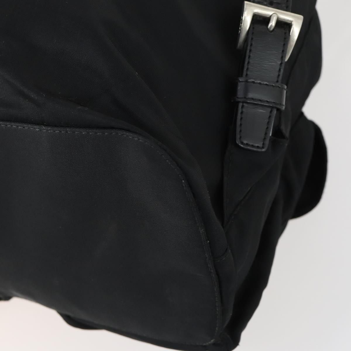 Prada Prada Vela Double Front Pocket Backpack Tessuto with Saffiano Leather Size ONE SIZE - 10 Thumbnail