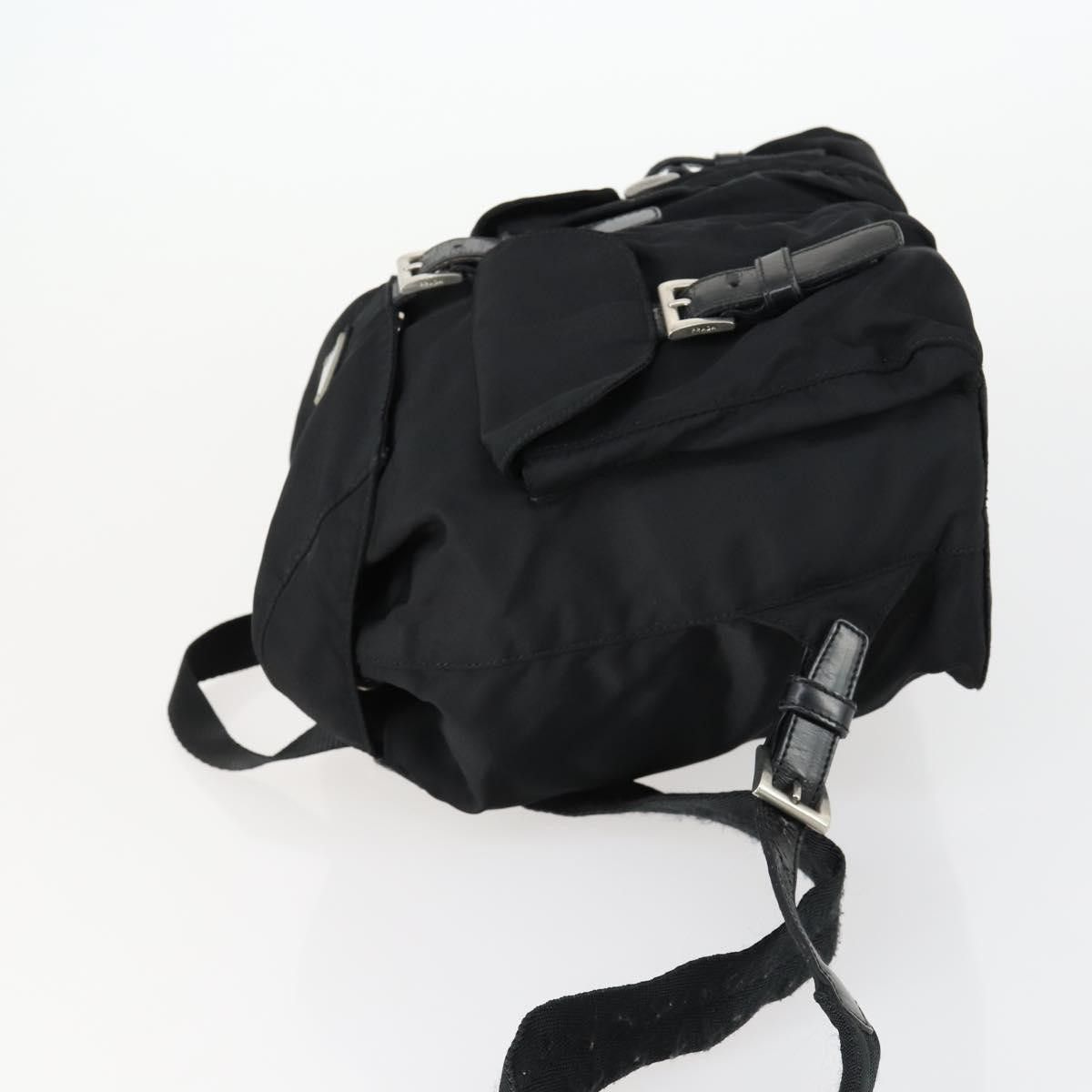Prada Prada Vela Double Front Pocket Backpack Tessuto with Saffiano Leather Size ONE SIZE - 4 Thumbnail