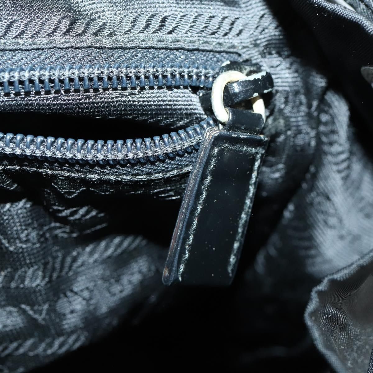 Prada Prada Vela Double Front Pocket Backpack Tessuto with Saffiano Leather Size ONE SIZE - 12 Thumbnail