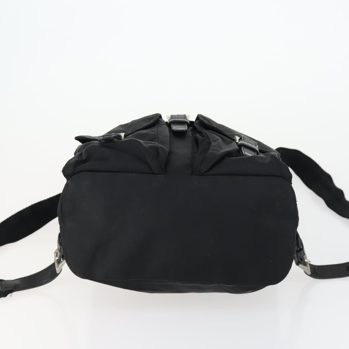 Prada Prada Vela Double Front Pocket Backpack Tessuto with Saffiano Leather Size ONE SIZE - 18 Thumbnail