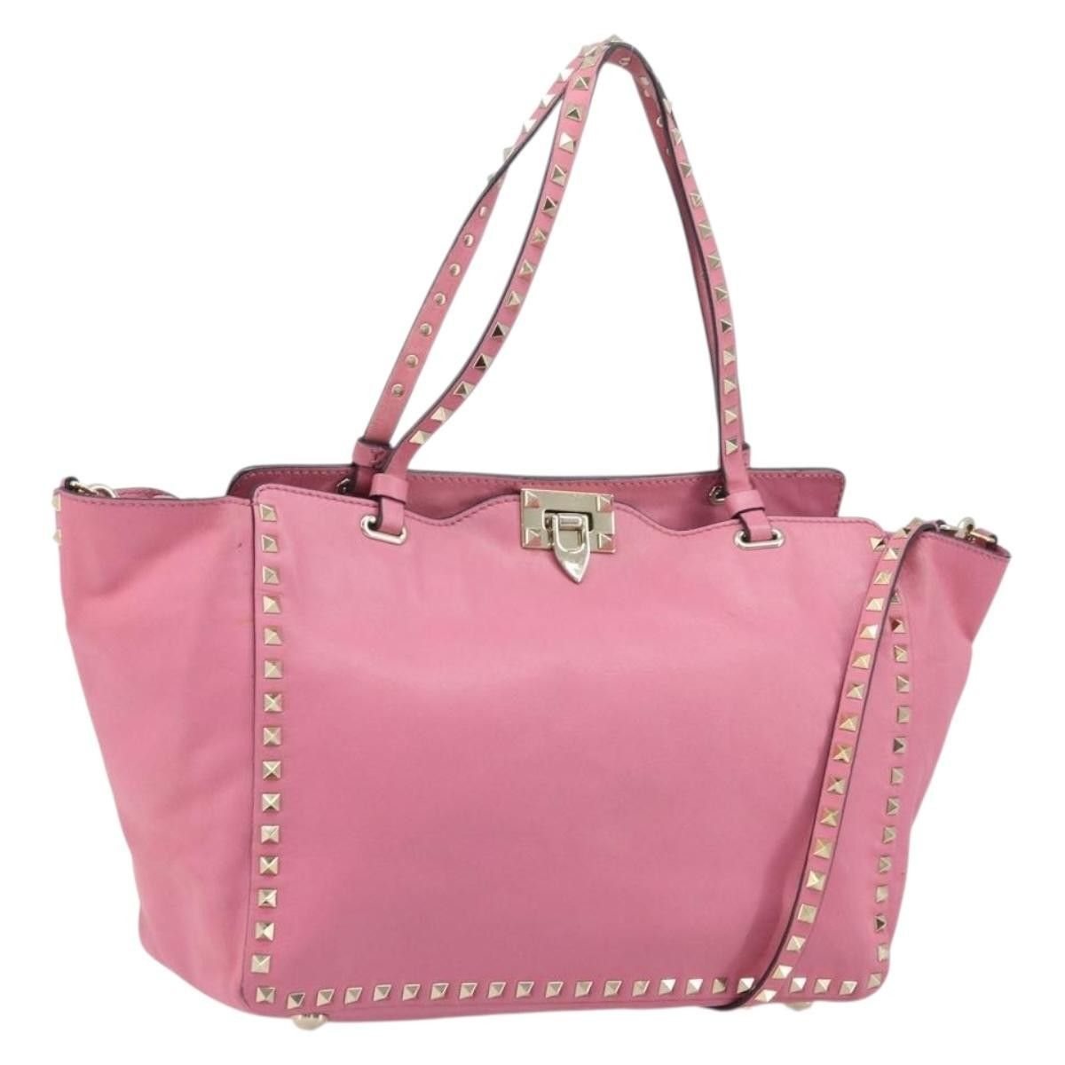 Valentino Valentino Garavani Rockstud Tote Soft Leather Size ONE SIZE - 17 Thumbnail