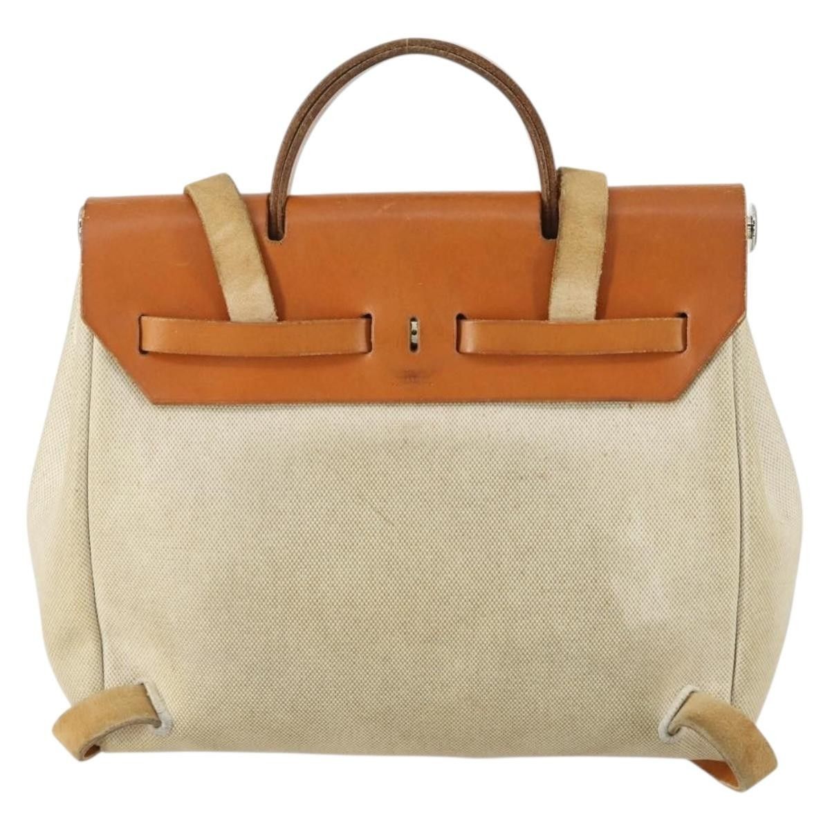 Hermes Hermes Herbag A Dos Backpack Toile Size ONE SIZE - 2 Thumbnail